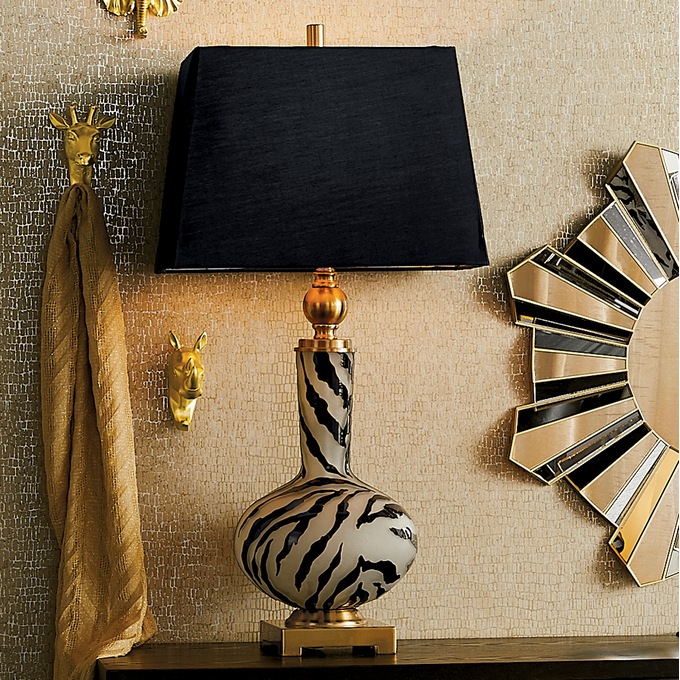 Zebra Table Lamp, , large