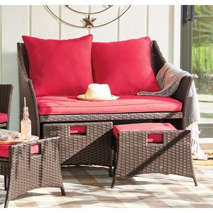 Wicker Loveseat, , large