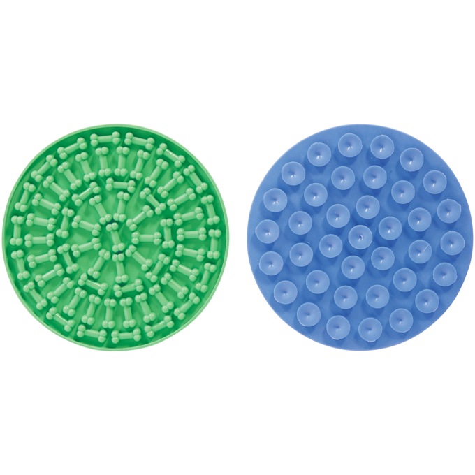 Set of 2 Non-slip Treat Mats with Suction Cup, , large
