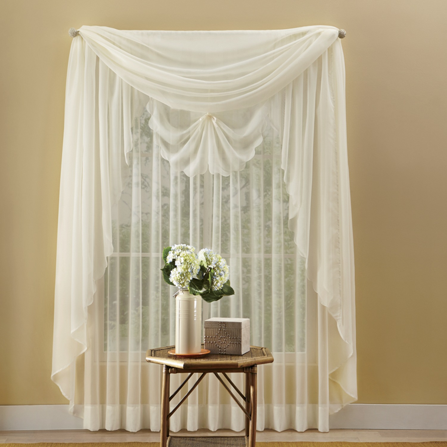 Emelia Sheer Voile Window Treatments | Seventh Avenue