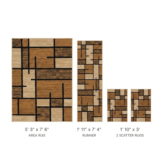 4-Piece Gilmore Rug Set, , large