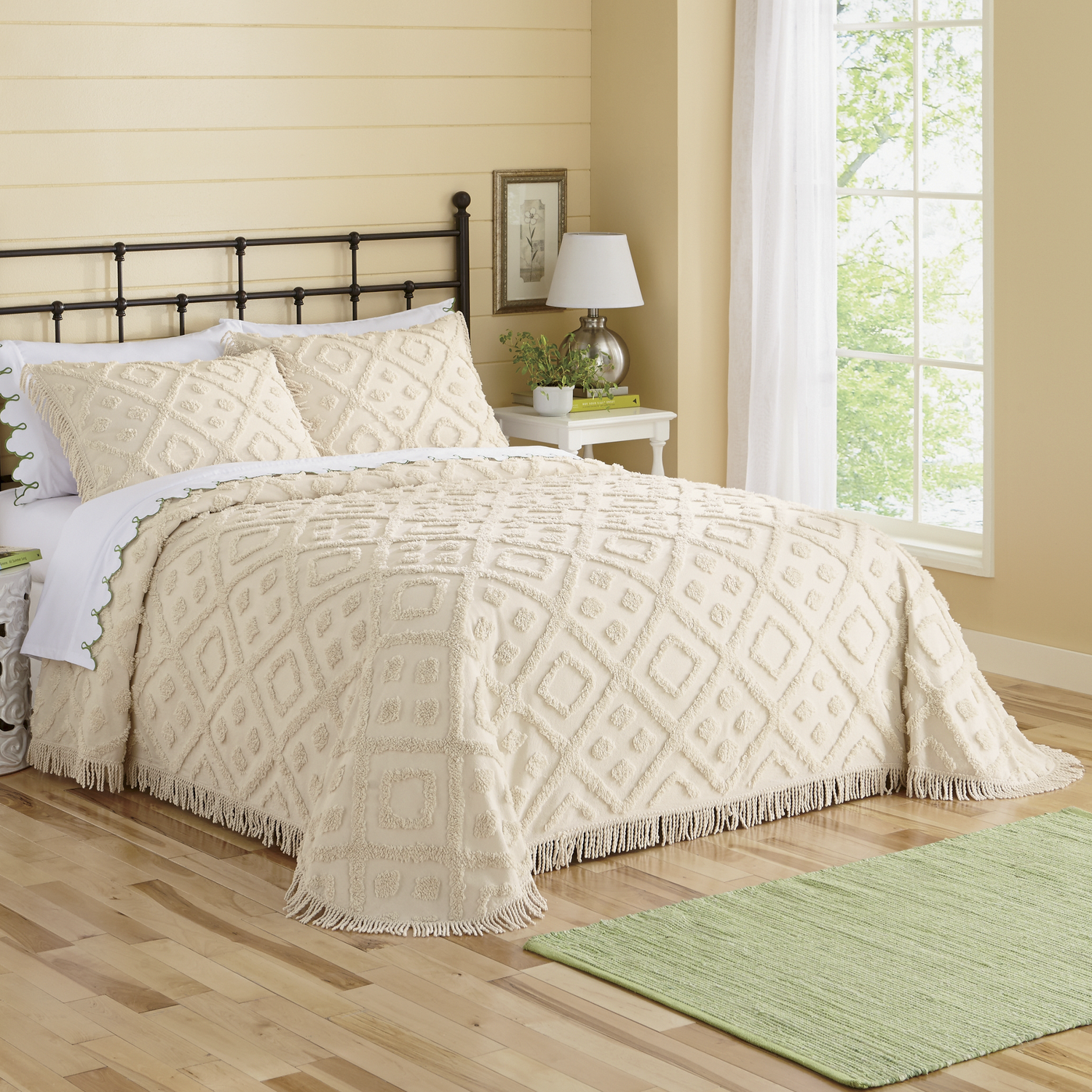 Diamond Tufted Chenille Bedspread Seventh Avenue Diamond Tufted Chenille Bedspread