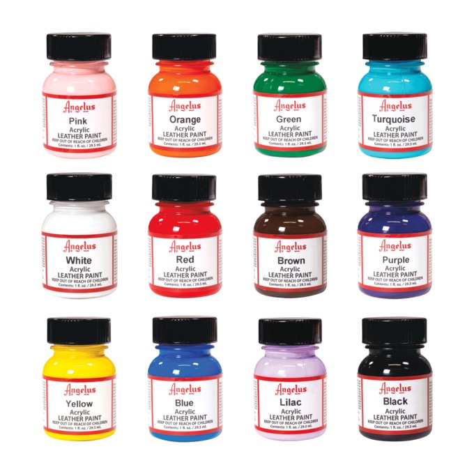 Angelus Acrylic Leather Paint Best Sellers Kit, , large