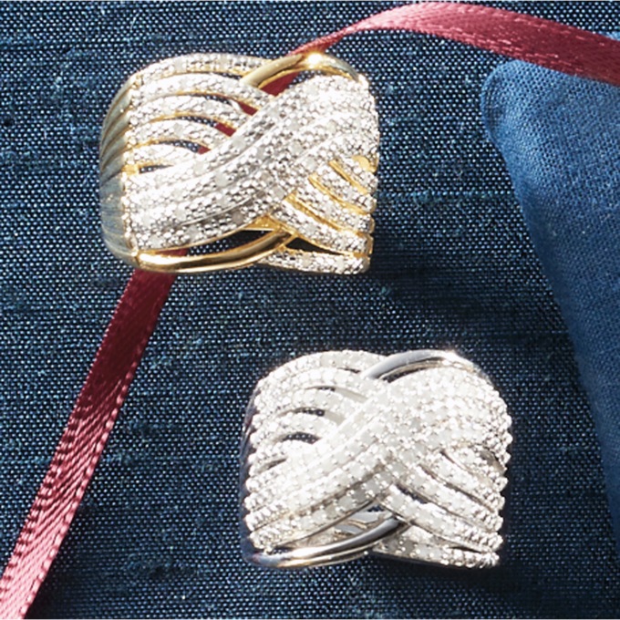 Diamond CrissCross Band, , large