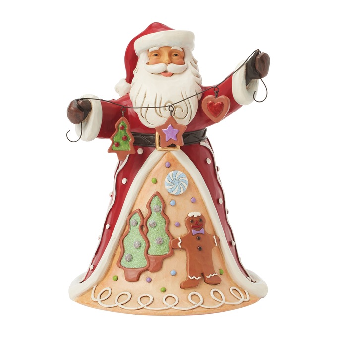 Jim Shore Gingerbread Santa Garland Figurine, , large
