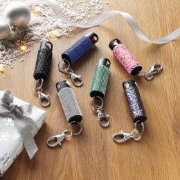 Rhinestone Pepper Spray Keychain with 16-Ft. Range and UV Dye by Guard Dog Security, , large