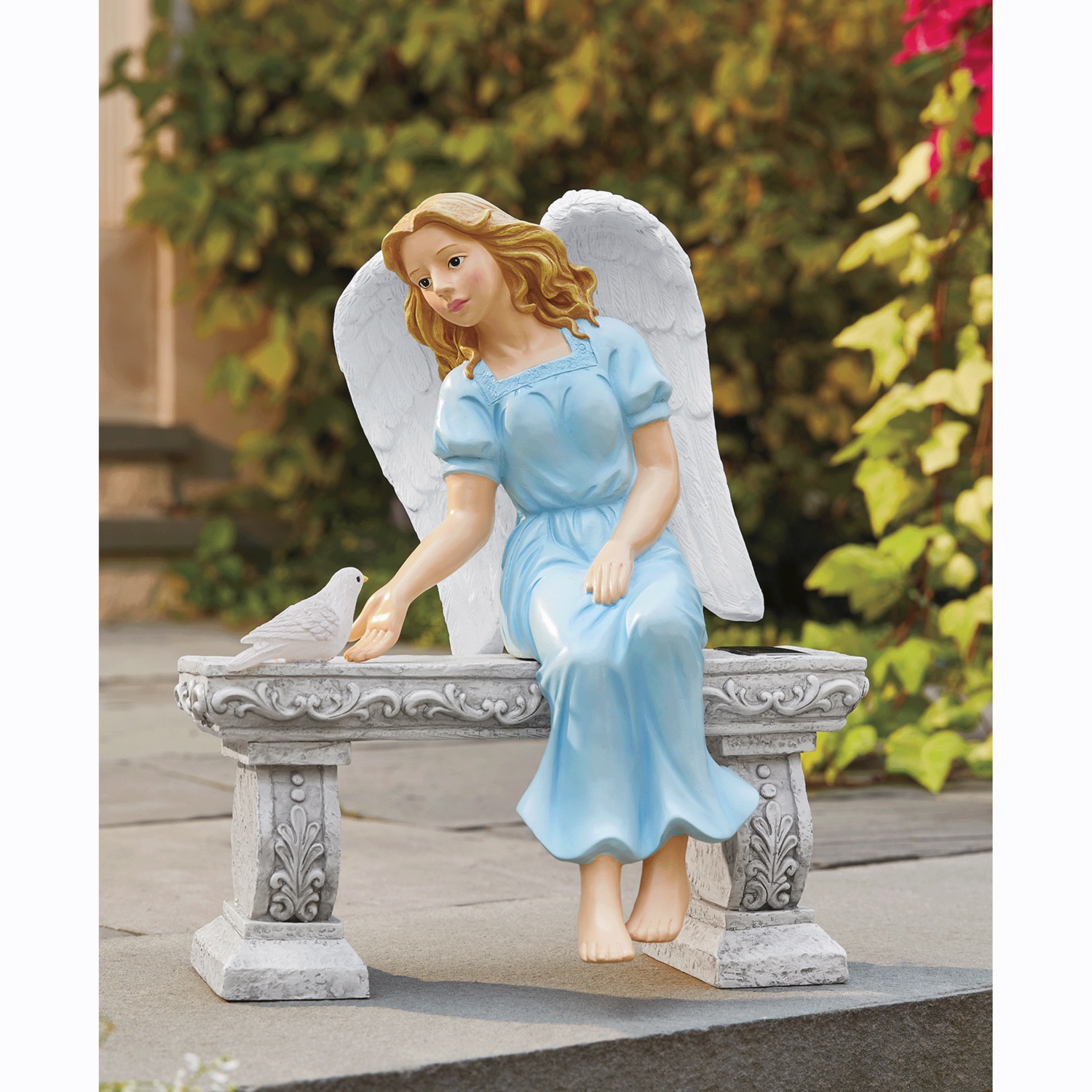 Solar Angel on Bench | Seventh Avenue
