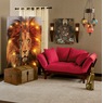 Stained Glass Mosaic Pendant Light, , large