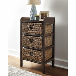 3-Drawer Heart Basket Storage, , large