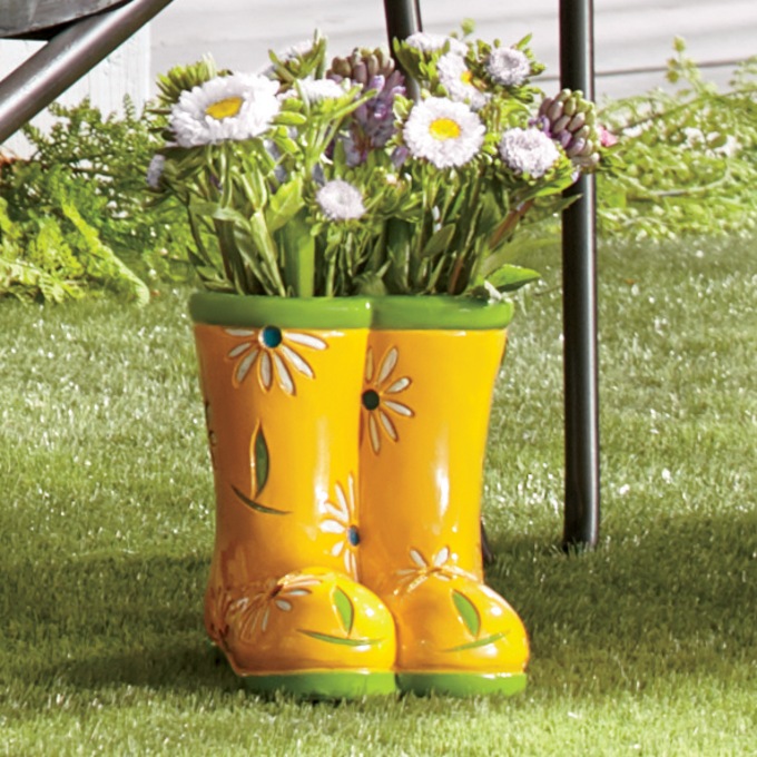 Rain Boot Planter, , large