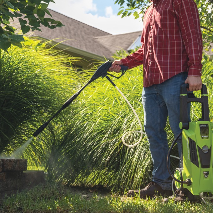 Earthwise 1650 PSI Corded Pressure Washer, Green, large