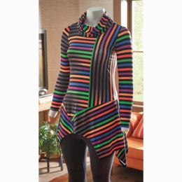 Neon Stripes Tunic, , large