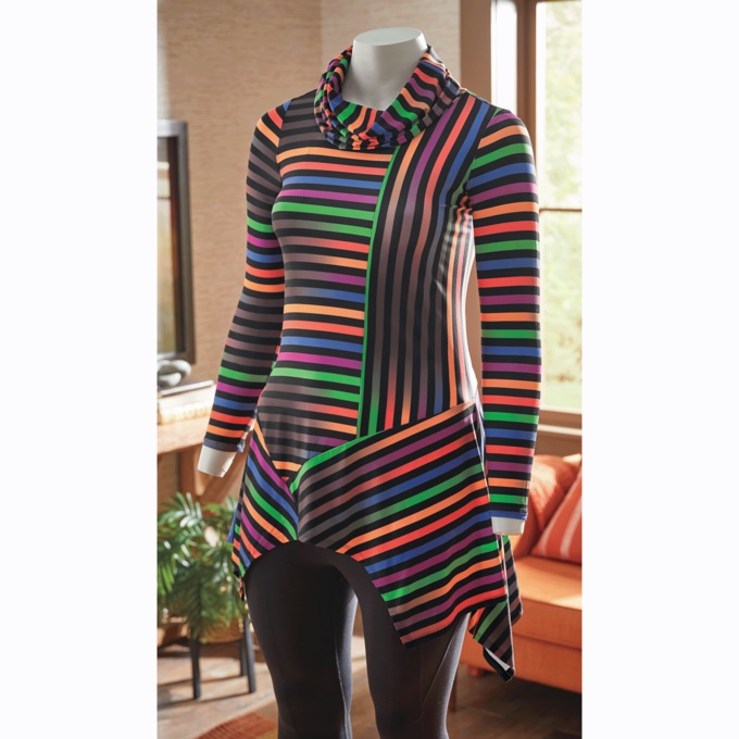 Neon Stripes Tunic, , large