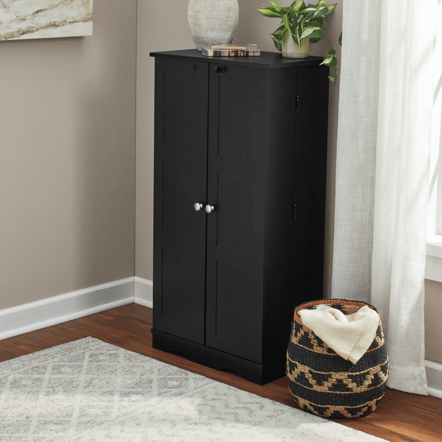 Locking DVD/CD Cabinet | Seventh Avenue