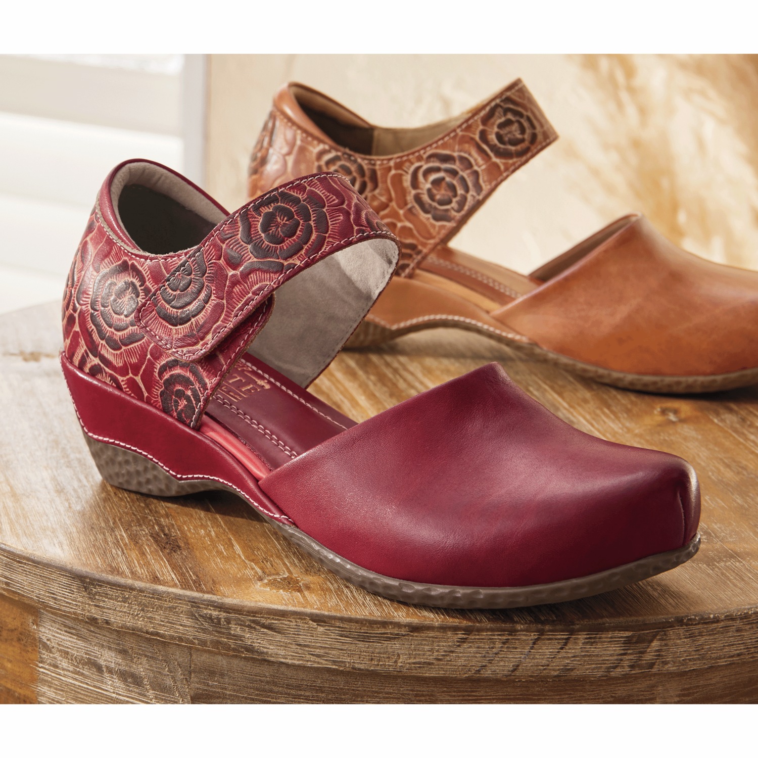 GARY & VERA ASPEY / ゲイリー&ヴェラ・アスペイ L'Artiste Gloss Pansy Mary Jane by Spring Step in Genuine Leather