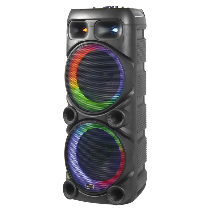 IQ Sound Double-Woofer Portable DJ Speaker with Bluetooth, , large