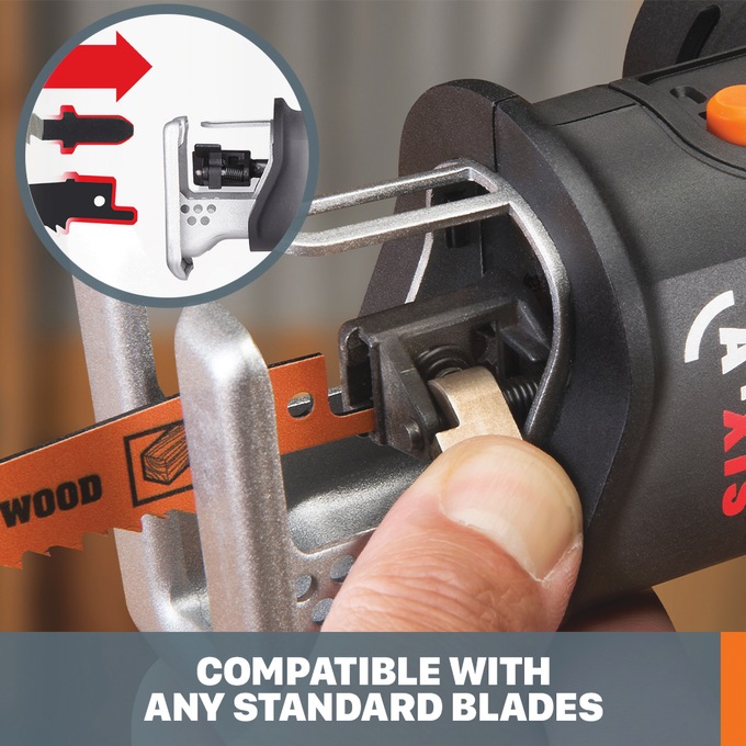 Worx 20V Reciprocating Saw/Jig Saw (Tool Only), , large