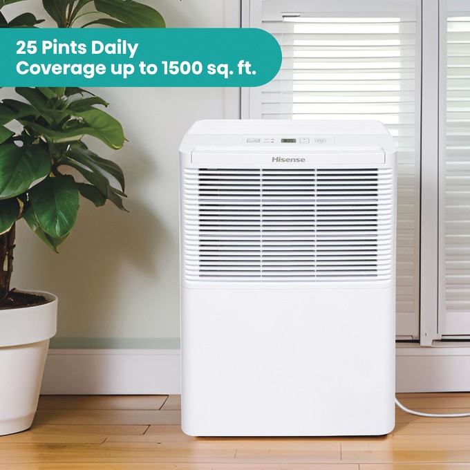 Keystone 22-Pint Dehumidifier, White, large