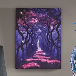Mystical Pathway Lit Wall Art, , large