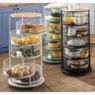 5-Basket Round Rolling Floor Organizer, , large