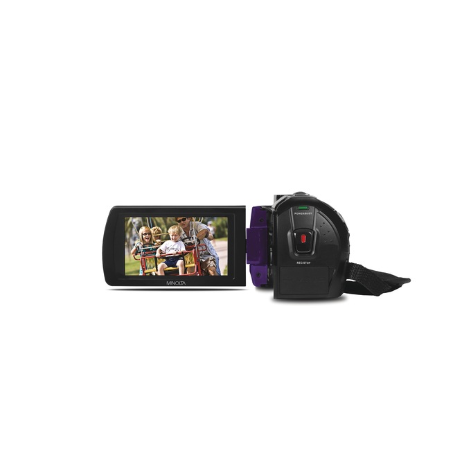Minolta 1080p Full HD Night Vision Camcorder, Purple, large