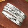 Personalized Name 5-Piece Stacking Ring Set, , large
