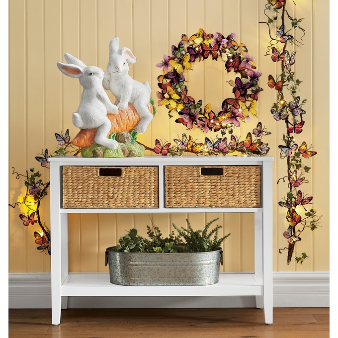 Lighted Butterfly Garland, , large