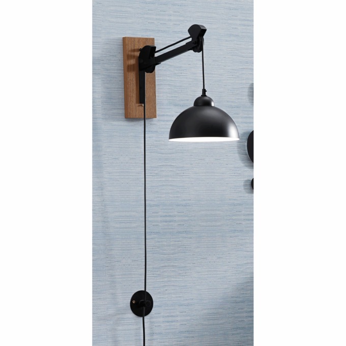 Rustic Pulley Wall Sconce, , large