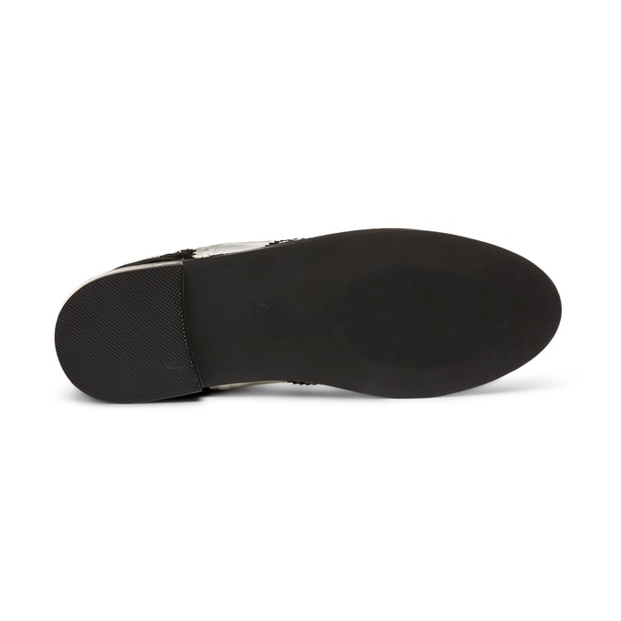 Monroe and Main Wingtip Spectator Shoe, Black White, large