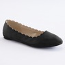 Scalloped Faux-Suede Flat for Women, , large