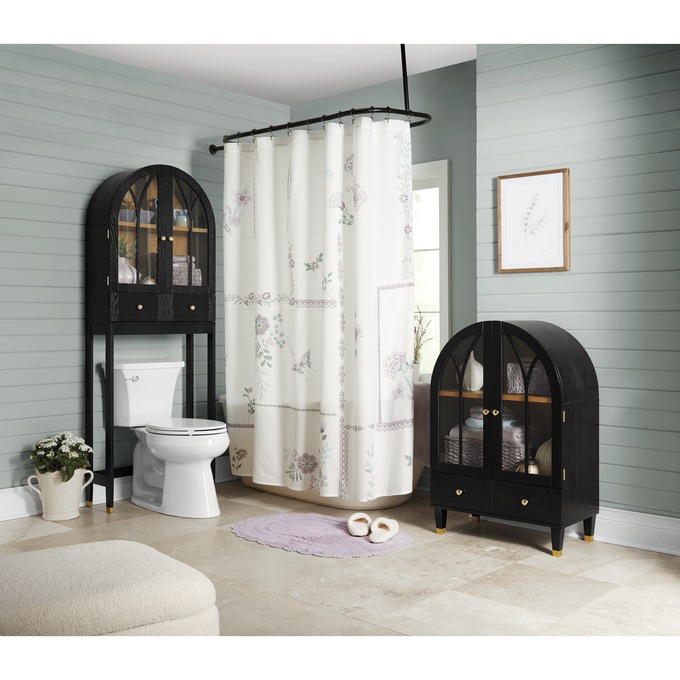 Patchwork Shower Curtain, , large