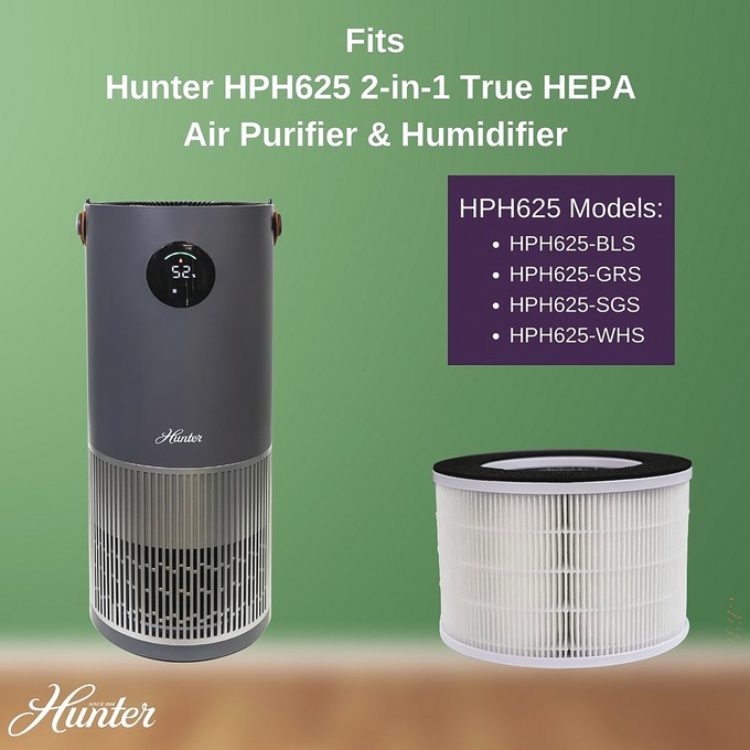 Hunter 2-in-1 Purifier Humidifier &amp; Filter Replacements, , large