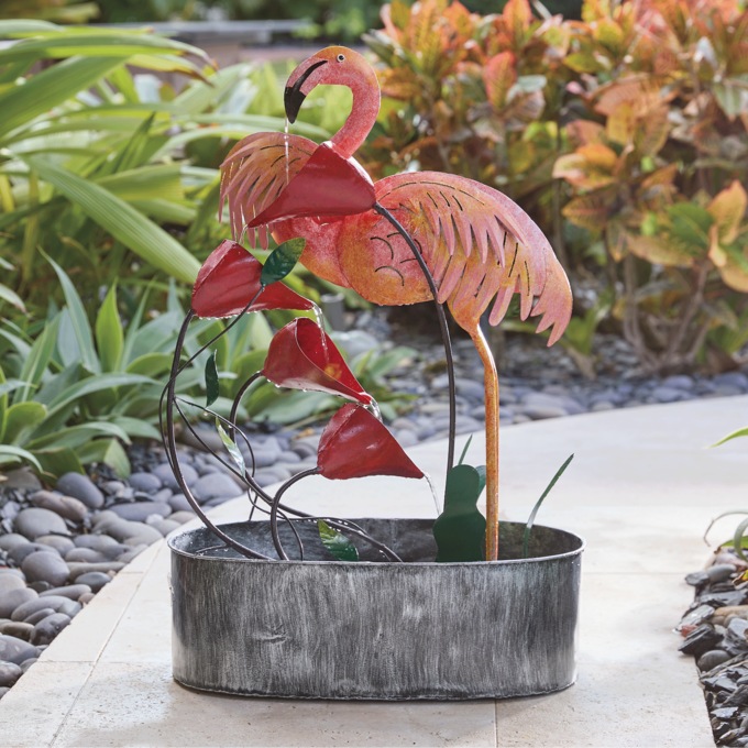 Flamingo Fountain, Pink, large