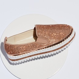 Azalea Wang Judy Rose Gold Slip-On, , large