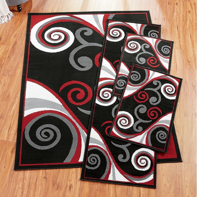 Billow 4-Piece Rug Set, , large