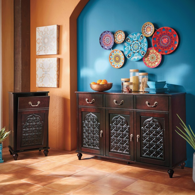 Moroccan Trash Bin, , large
