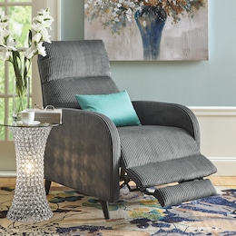 Corduroy Manual Recliner, , large