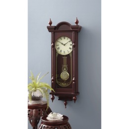 Ornate Grandfather Wall Clock, , large