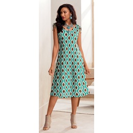 Danya Flowy A-Line Dress, , large