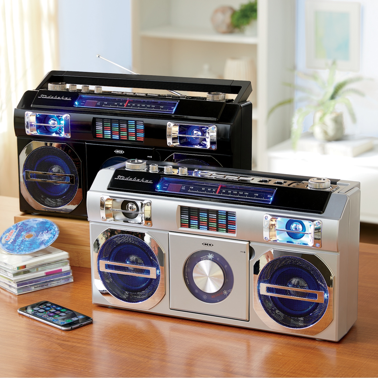 Portable Boom Box with Bluetooth by Studebaker Seventh Avenue