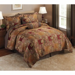 Angelina 10-Piece Comforter Set and Window Treatments, , large
