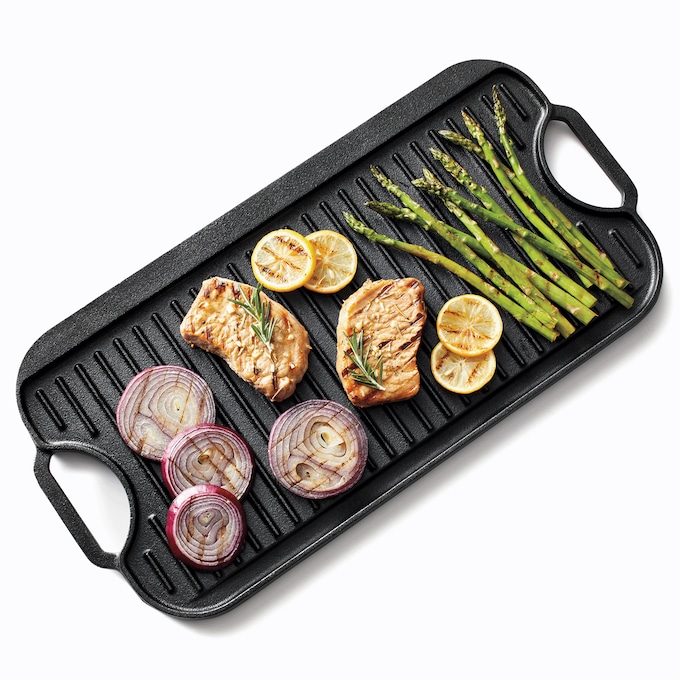 Cast Iron Reversible Grill/Griddle Pan, , large