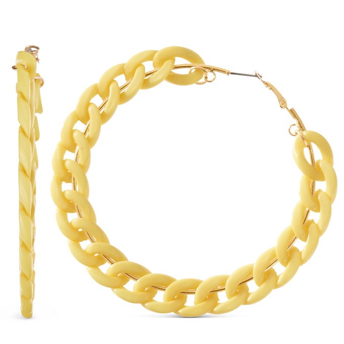 Colorful Link Hoops, , large