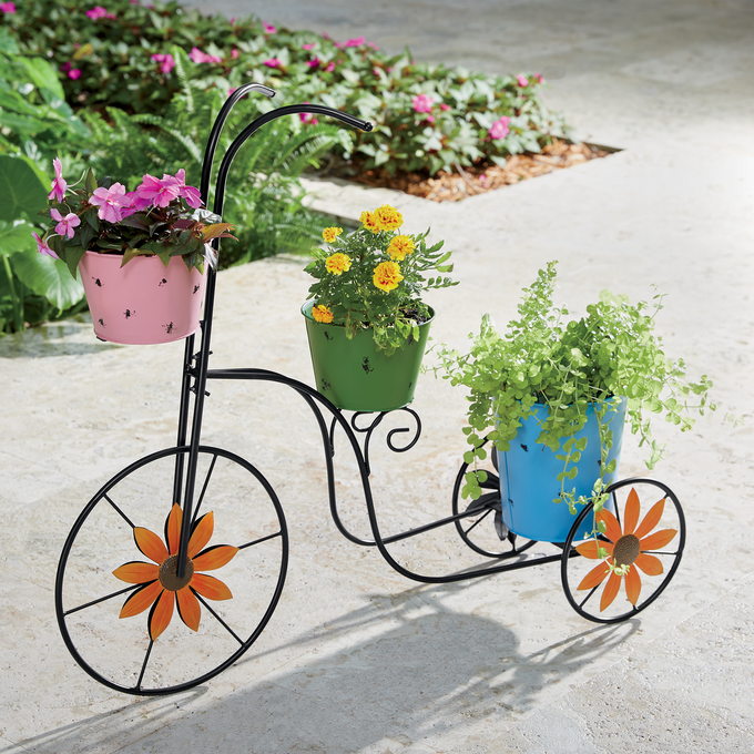 Flower Bike Planter, , large