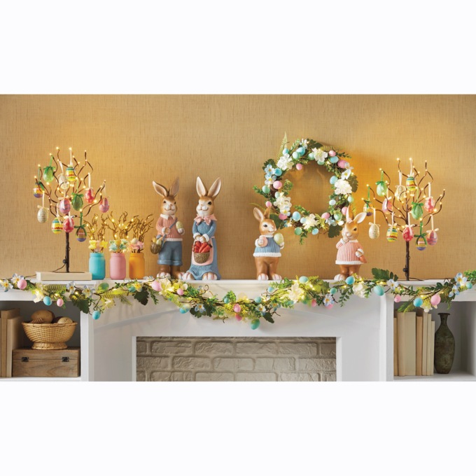 Lit Easter Garland, , large