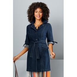 Dapper Denim Trench, , large