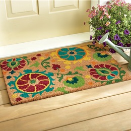 Spring Flower Coir Mat - 20&quot; X 30&quot;, , large