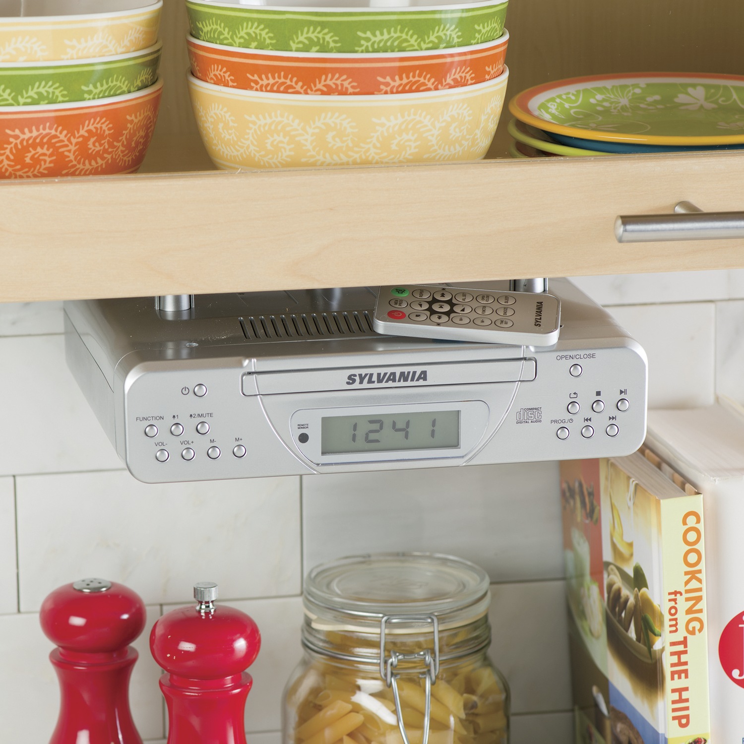 Under-Cabinet CD Clock Radio by Sylvania | Seventh Avenue