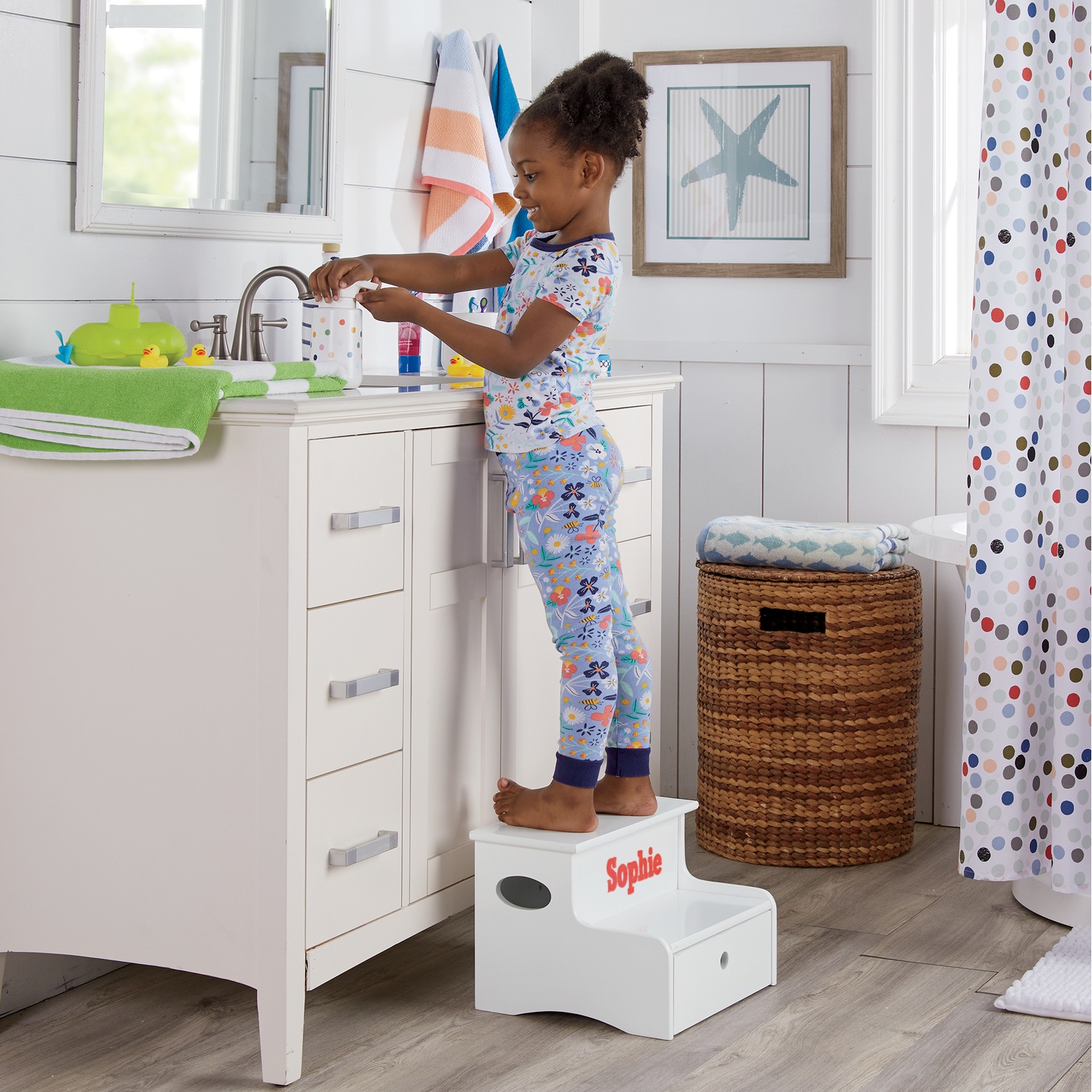 Kids’ Storage Step Stool Seventh Avenue