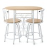 3-Piece Colorful Bistro Dining Set with Swivel Chairs, , large